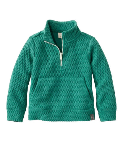 Toddlers' Ridgeknit Pullover, Glow-in-the-Dark Quarter-Zip