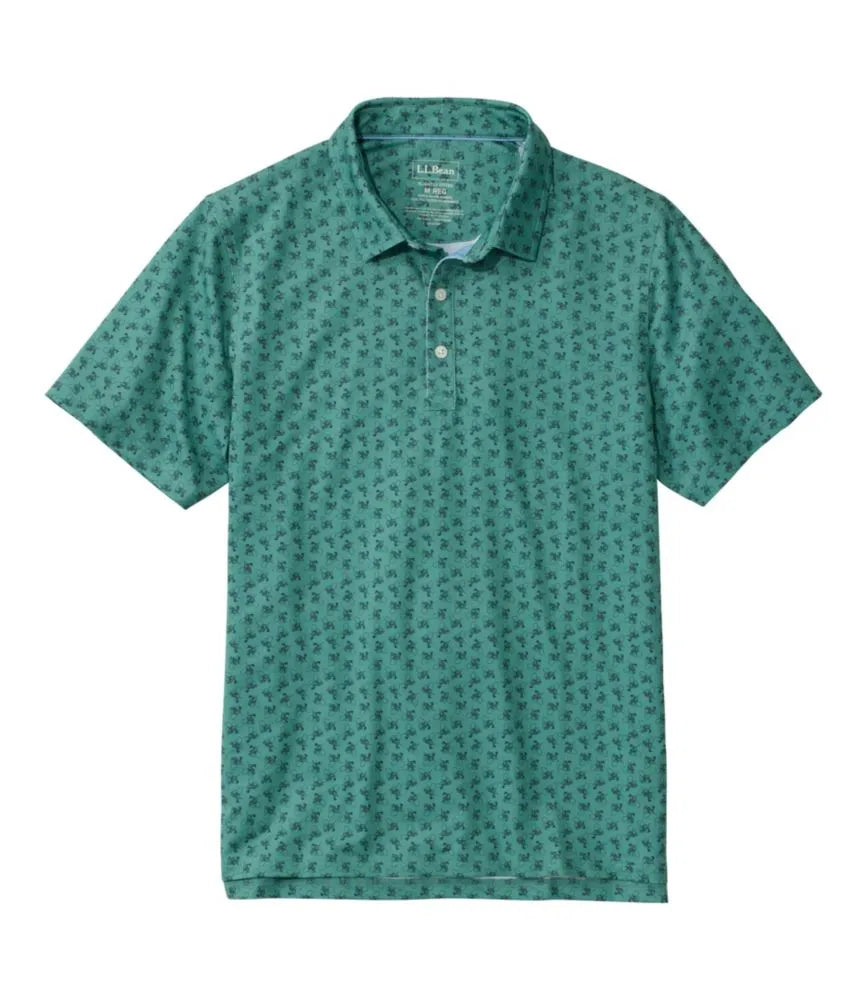Men's Comfort Stretch Performance® Party Polo, Slightly Fitted, Short-Sleeve, Print
