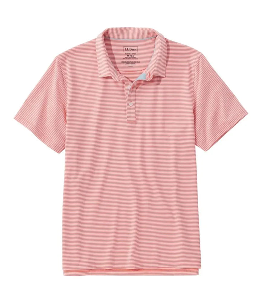 Men's Comfort Stretch Performance® Party Polo, Slightly Fitted, Short-Sleeve, Stripe