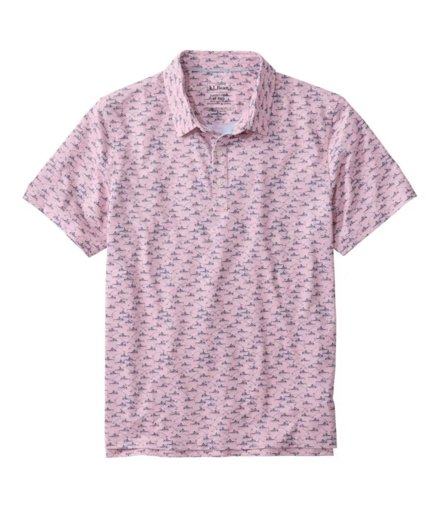 Men's Comfort Stretch Performance® Party Polo, Slightly Fitted, Short-Sleeve, Print