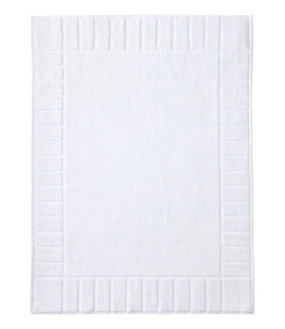 Organic Cotton Textured Bordered Bath Mat