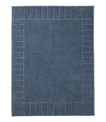 Organic Cotton Textured Bordered Bath Mat