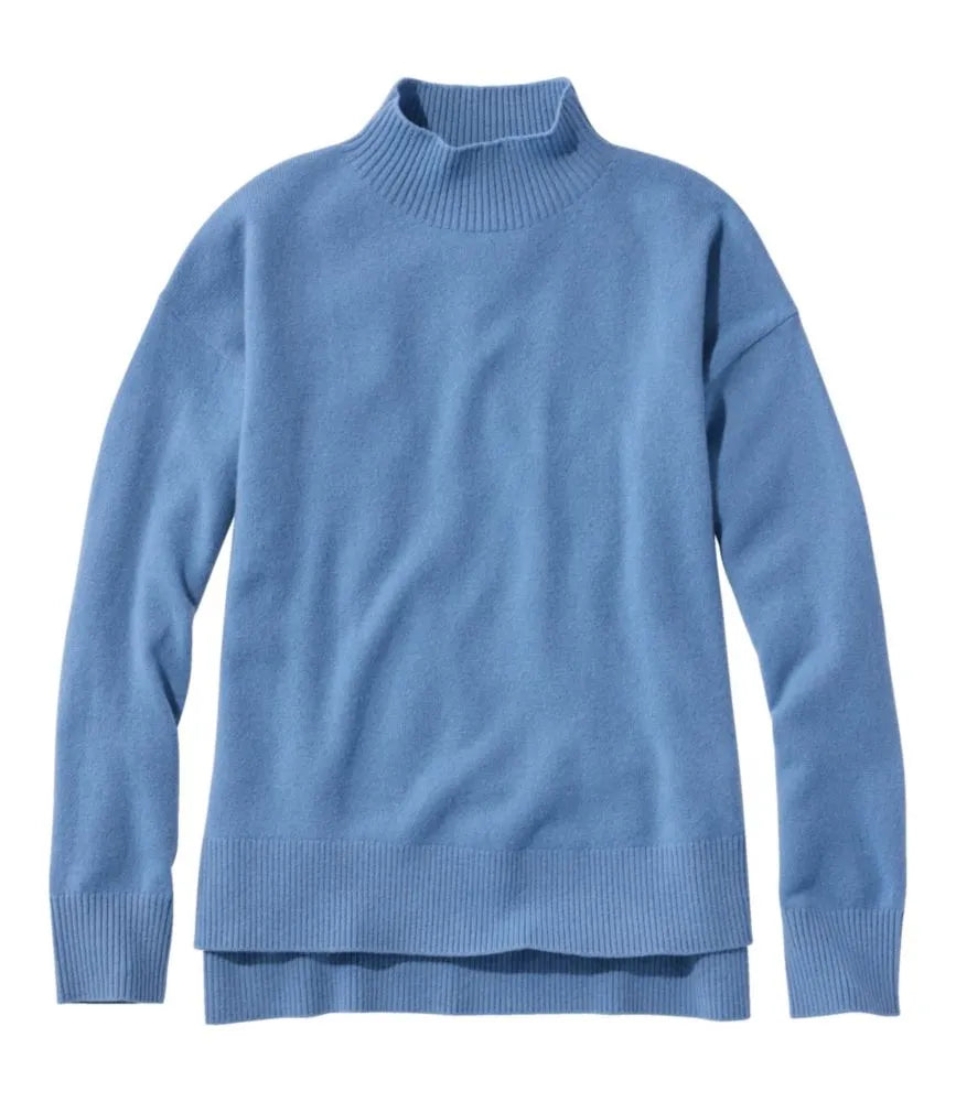Women's Classic Cashmere Sweater, Relaxed Mockneck