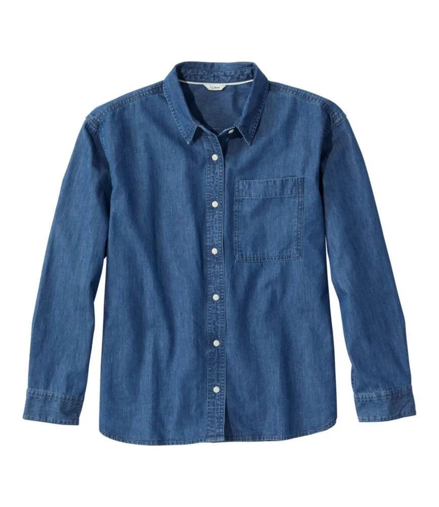 Women's L.L.Bean Denim Boyfriend Shirt
