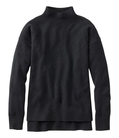 Women's Classic Cashmere Sweater, Relaxed Mockneck