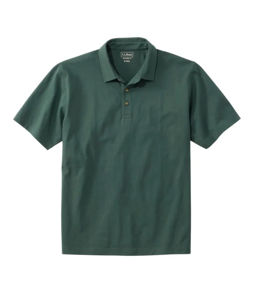 Men's Carefree Unshrinkable Polo, Short-Sleeve, Without Pocket