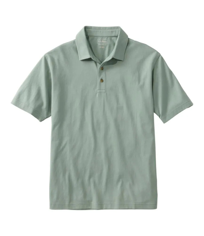 Men's Carefree Unshrinkable Polo, Short-Sleeve, Without Pocket