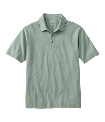 Men's Carefree Unshrinkable Polo, Short-Sleeve, Without Pocket