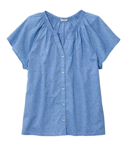 Women's Whisperweight Poplin Shirt, Short-Sleeve