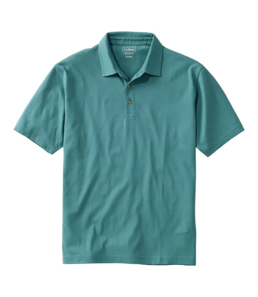 Men's Carefree Unshrinkable Polo, Short-Sleeve, Without Pocket