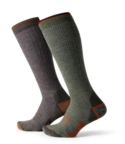 Muck Heavyweight Merino Wool Blend Socks, Boot Height 2-Pack