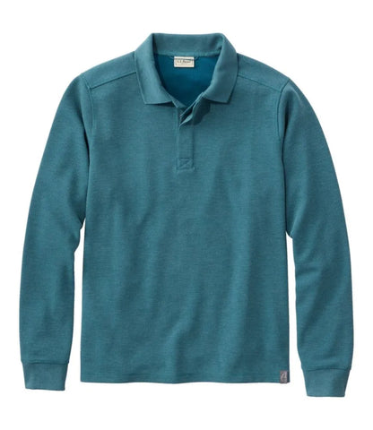 Men's Mountainside Micro Waffle Polo, Long-Sleeve