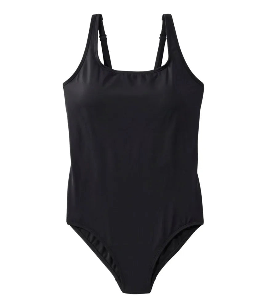 Women's L.L.Bean Coastal Essential Swimwear, Scoop Tanksuit