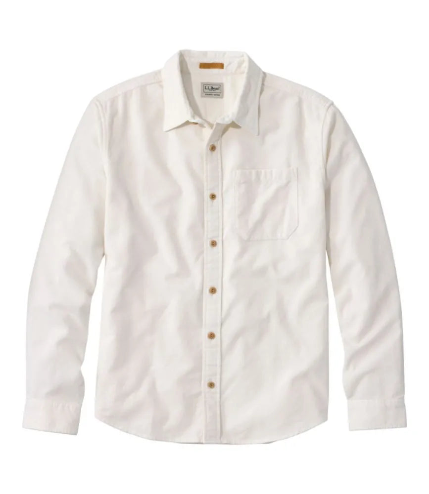 Men's Sunwashed Corduroy Shirt, Slightly Fitted Untucked Fit