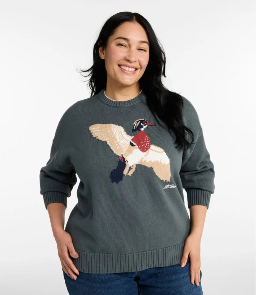 Women's The Original Double L® Sweater, Novelty Crewneck