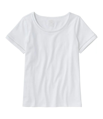 Women's Pima Cotton Tee, Short-Sleeve Jewelneck