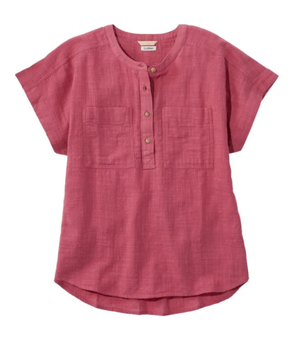 Women's L.L.Bean Day Breeze Shirt, Short-Sleeve Popover