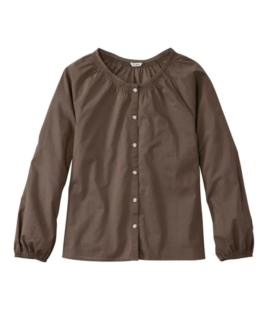 Women's Whisperweight Poplin Shirt, Long-Sleeve