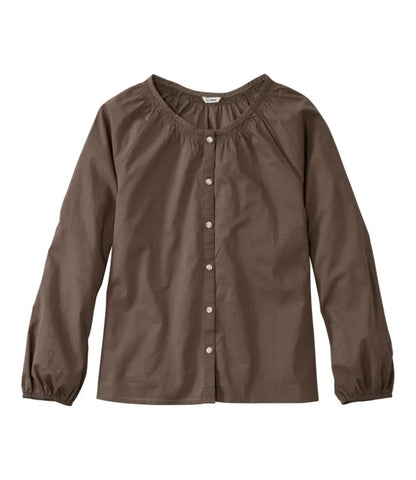 Women's Whisperweight Poplin Shirt, Long-Sleeve
