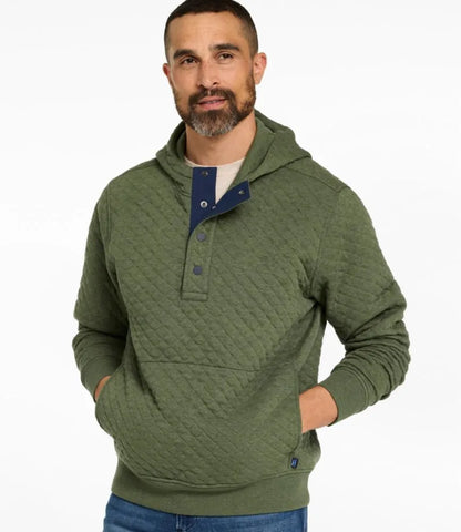 Men's Bean's Quilted Snap Hoodie