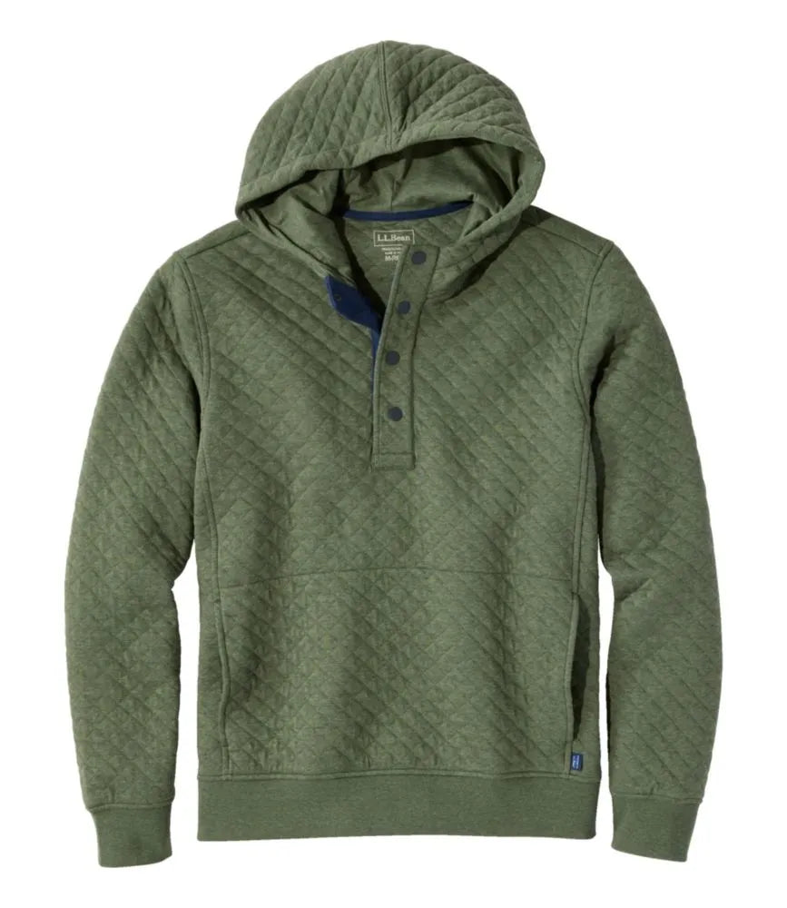 Men's Bean's Quilted Snap Hoodie