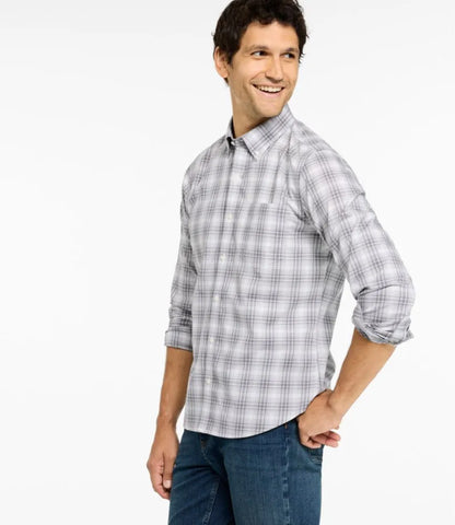 Men's Wrinkle-Free Kennebunk Sport Shirt, Long-Sleeve, Slim Fit, Check