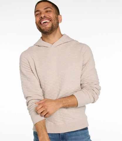 Men's Quilted Hoodie Sweater