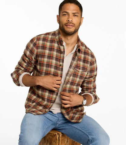 Men's Signature Brushed Herringbone Shirt