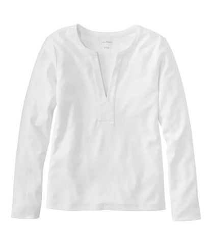 Women's L.L.Bean Tee, Long-Sleeve Splitneck