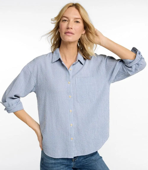 Women's Sunwashed Textured Big Shirt
