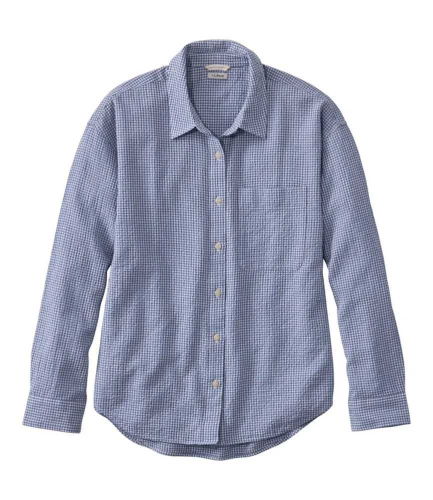 Women's Sunwashed Textured Big Shirt