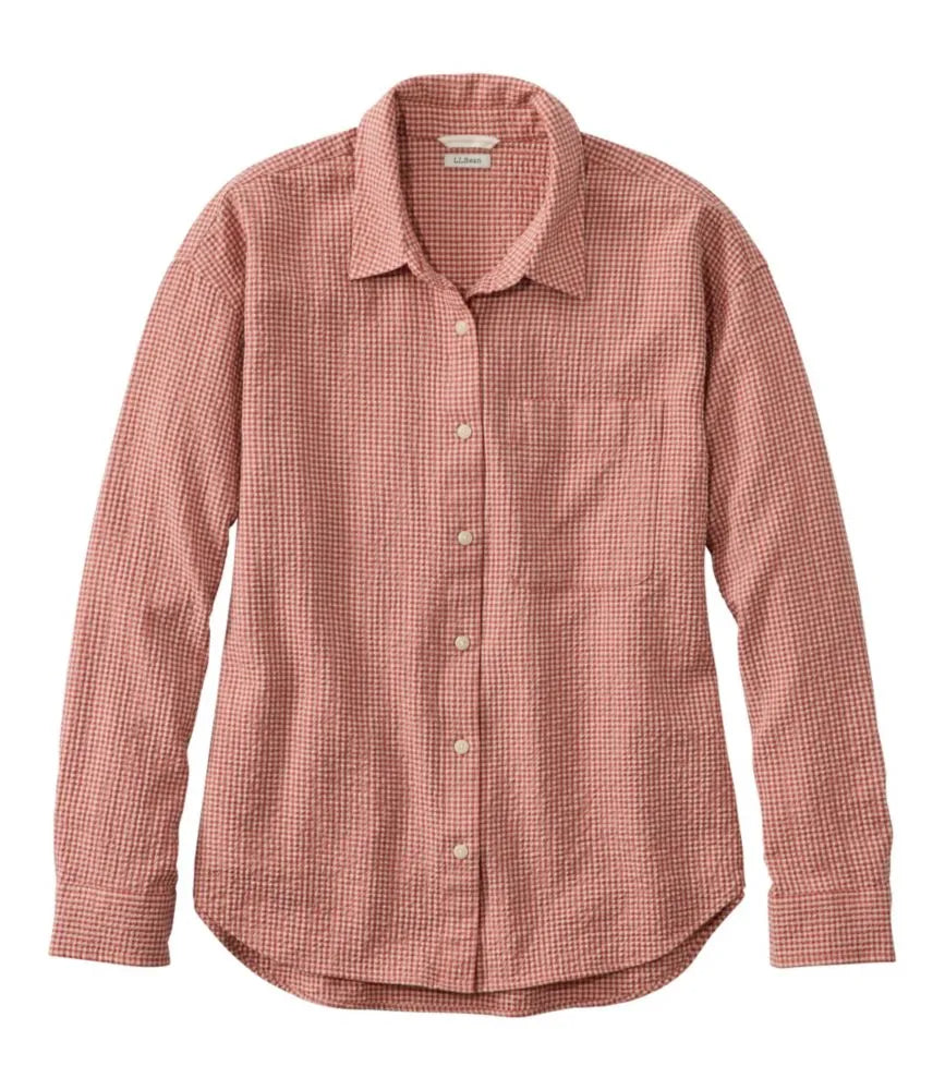 Women's Sunwashed Textured Big Shirt