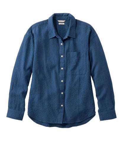 Women's Sunwashed Textured Big Shirt
