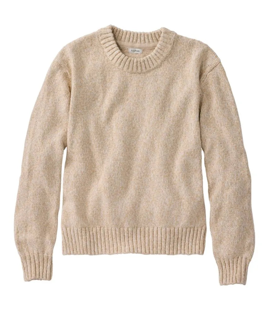Women's Cotton Ragg Sweater, Relaxed Crewneck