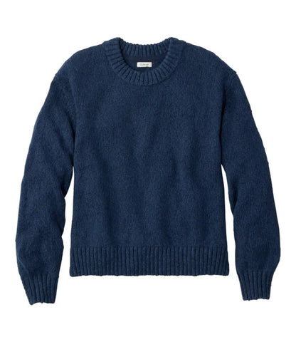 Women's Cotton Ragg Sweater, Relaxed Crewneck