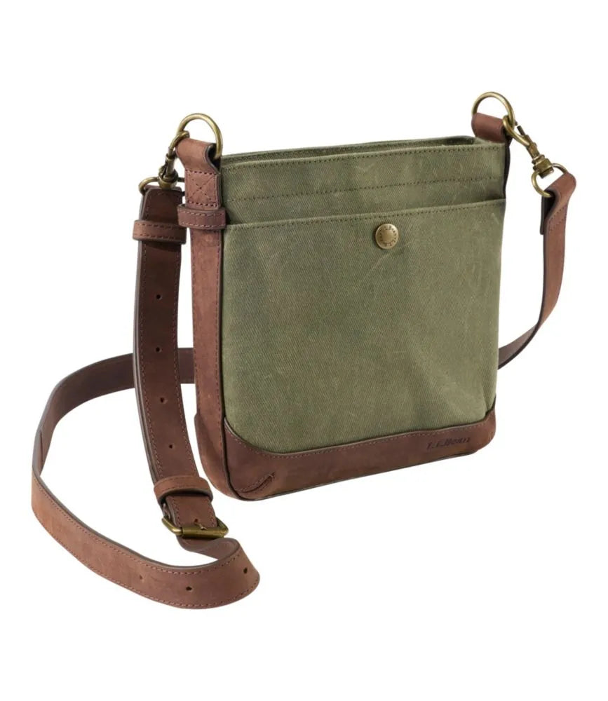 Waxed Canvas Crossbody, Small