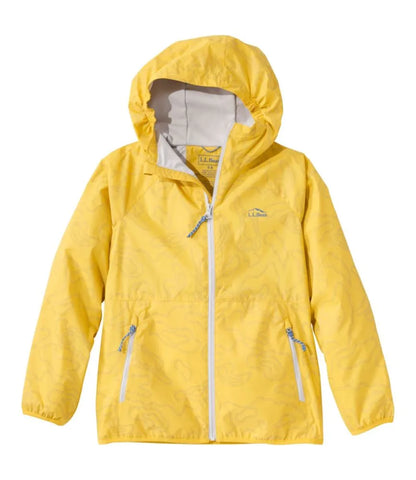 Kids' Wind and Rain Jacket, Lined & Reflective Zipper
