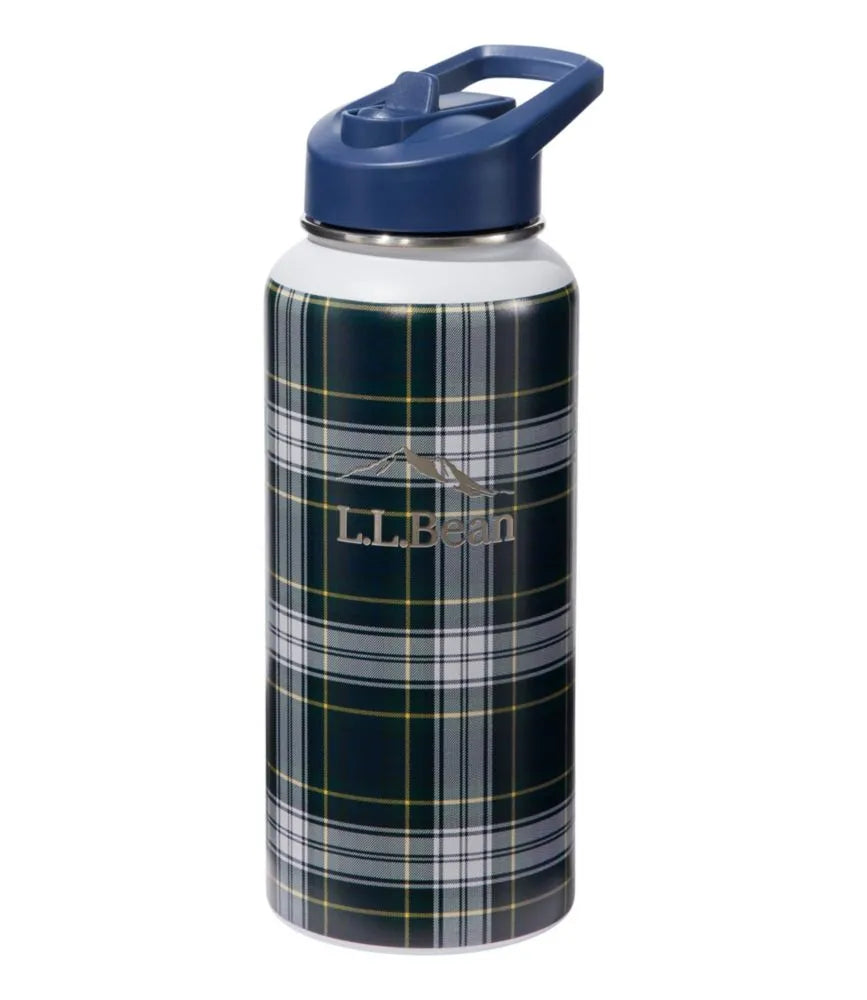 Bean Canteen Insulated Straw Water Bottle, 32 oz. Print