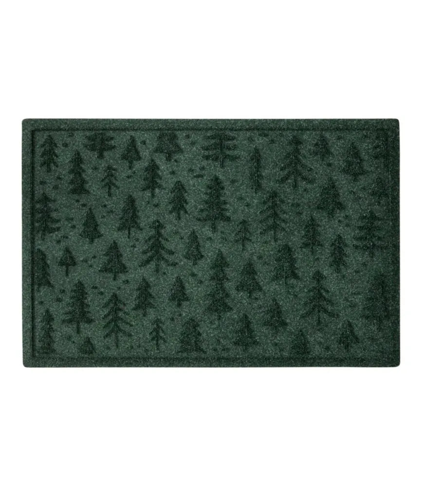 Everyspace Recycled Waterhog Doormat, Holiday Trees
