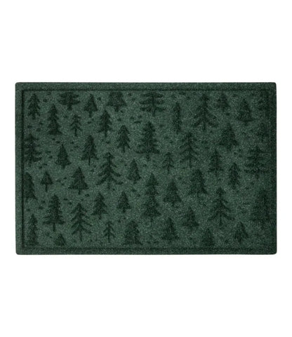 Everyspace Recycled Waterhog Doormat, Holiday Trees