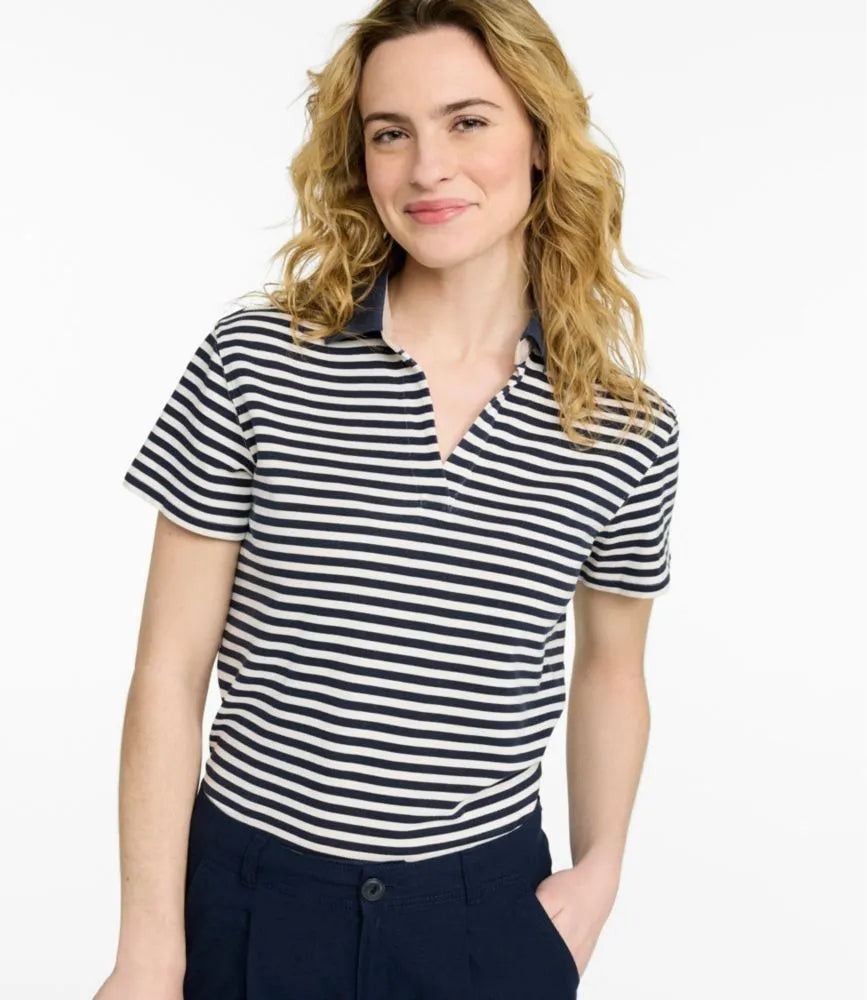 Women's Casco Bay Polo, Short-Sleeve Stripe