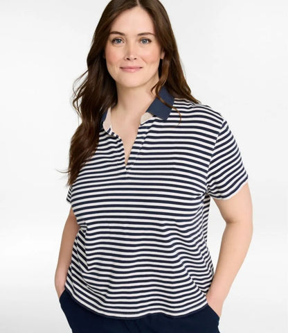 Women's Casco Bay Polo, Short-Sleeve Stripe