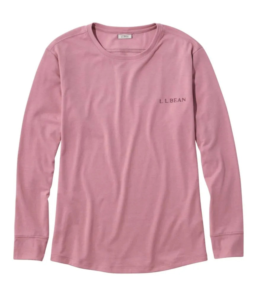 Women's Mountainside Crewneck Tee, Long-Sleeve Graphic