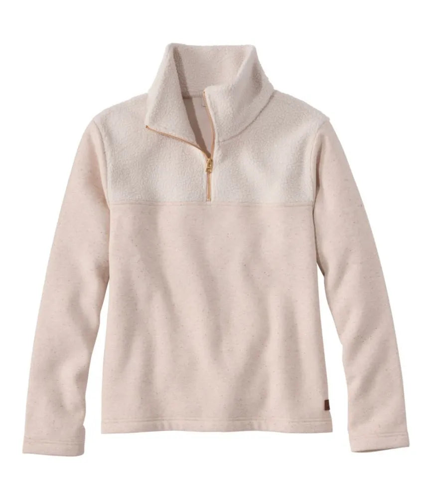 Women's Double L® Soft Donegal Sweatshirt, Quarter-Zip Novelty