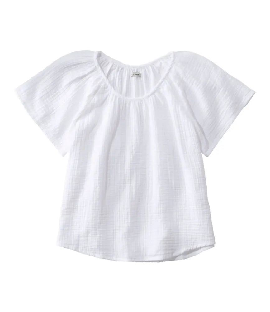 Women's Cloud Gauze Shirt, Short-Sleeve Scoopneck