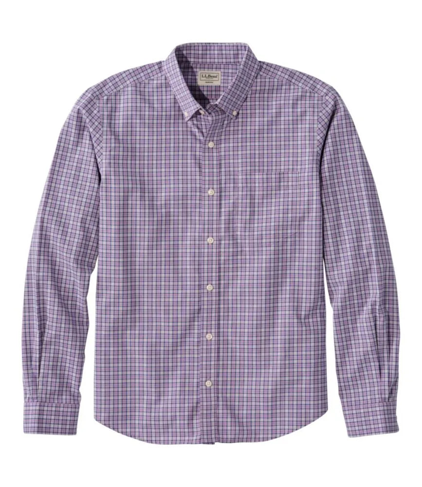 Men's Wrinkle-Free Kennebunk Sport Shirt, Long-Sleeve, Slim Fit, Check