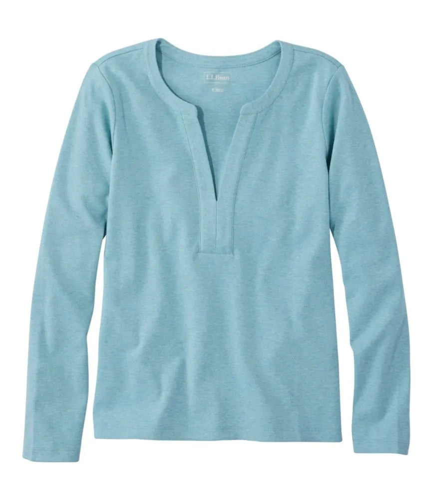 Women's L.L.Bean Tee, Long-Sleeve Splitneck