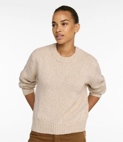 Women's Cotton Ragg Sweater, Relaxed Crewneck