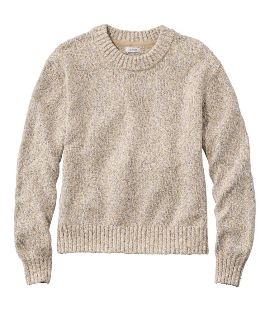 Women's Cotton Ragg Sweater, Relaxed Crewneck