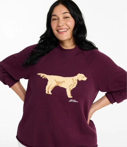 Women's The Original Double L® Sweater, Novelty Rollneck